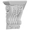 Ekena Millwork 4 1/8"W x 3"D x 5 3/4"H Leandros Fluted Leaf Corbel COR04X05X03LE - alternate 1